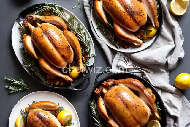 Butterflied Roast Chicken with Lemon and Rosemary