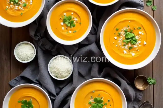 Butternut Squash Soup with Leftover Turkey