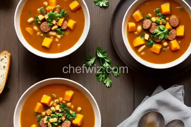 Butternut Squash and Italian Sausage Soup