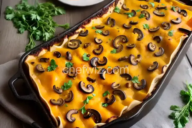 Butternut Squash and Mushroom Lasagna
