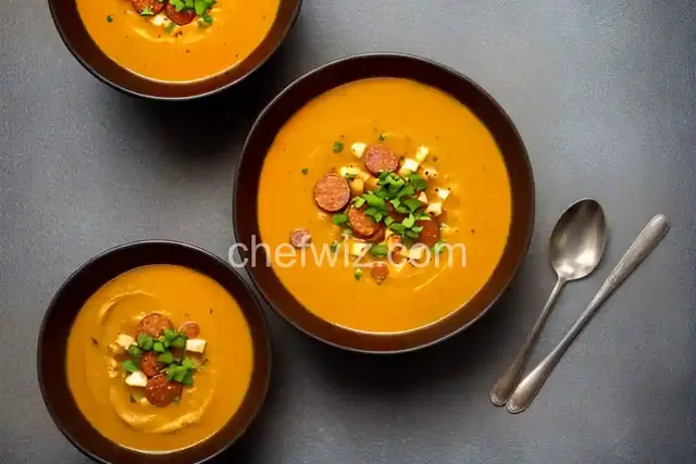 Butternut Squash and Spicy Sausage Soup