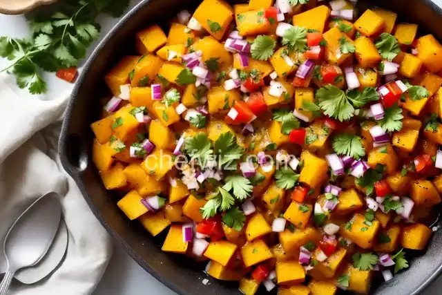 Butternut Squash and Trout Bake with Fresh Salsa