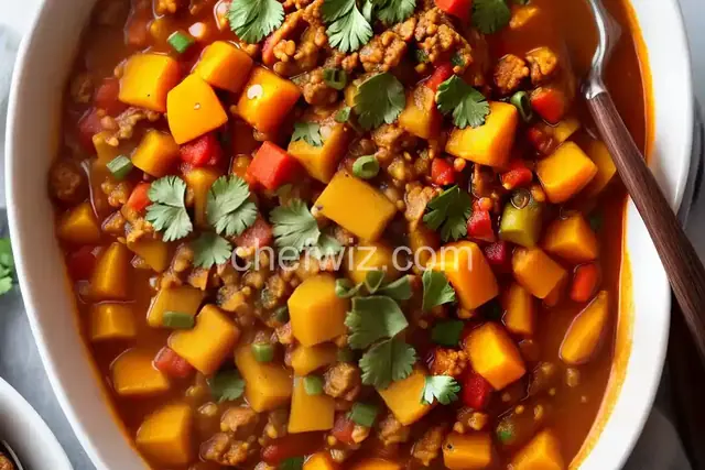 Butternut Squash and Turkey Chili