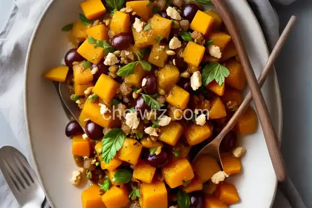 Butternut Squash with Grapes