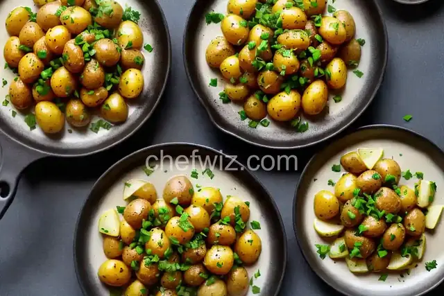 Buttery New Potatoes with Leeks and Parsley