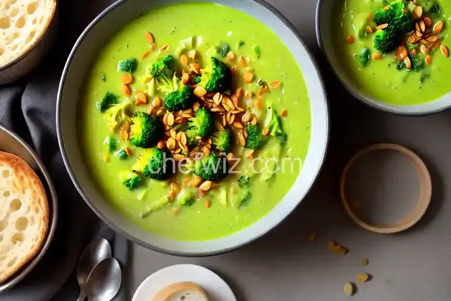 Cabbage, Leek, and Broccoli Soup