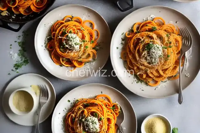 Cacio E Pepe Sweet Potato Noodles