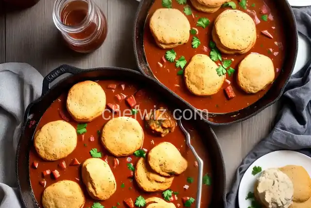 Cajun Chicken Gravy and Biscuits