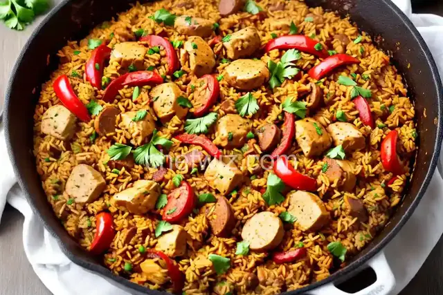 Cajun Chicken and Sausage Jambalaya