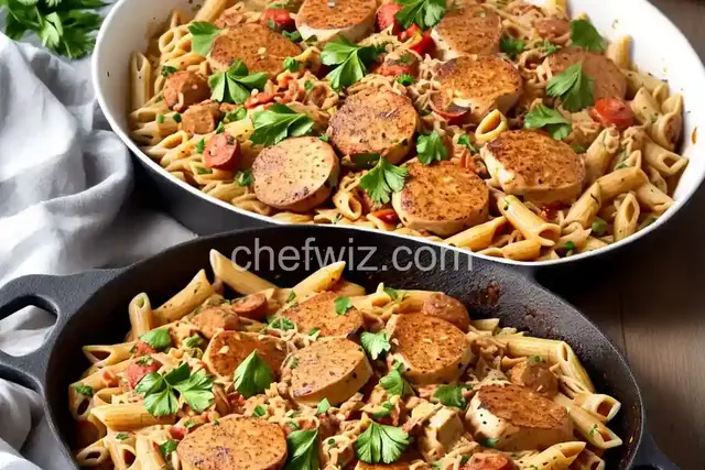 Cajun Chicken and Sausage Pasta