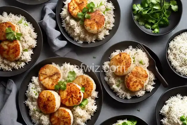 Cajun Scallops and Rice