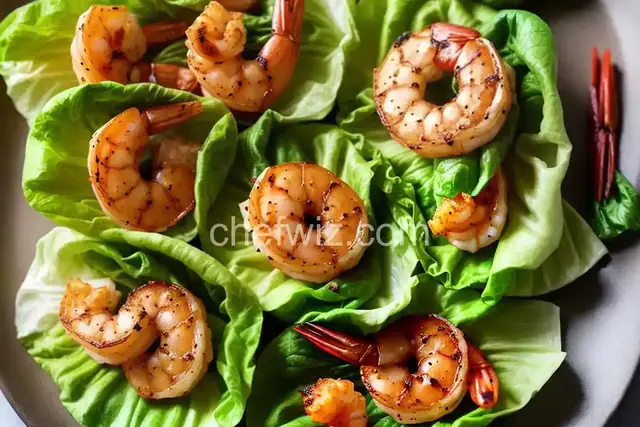 Cajun Tequila Shrimp Lettuce Wraps