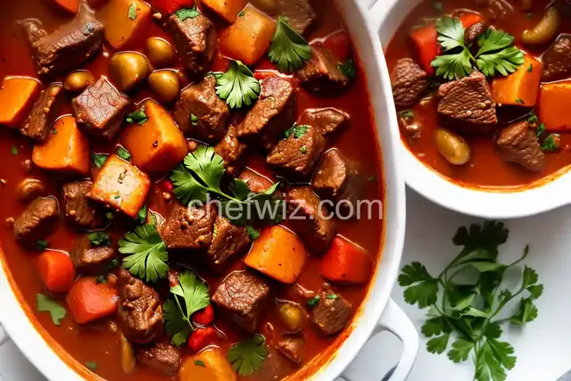 Caldereta (Filipino Beef and Chorizo Stew)