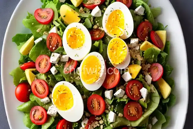 California Salad with Hard-Boiled Eggs