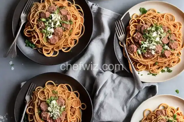 Camp David Spaghetti with Italian Sausage