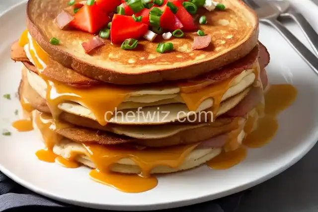 Canadian Bacon Breakfast Stack