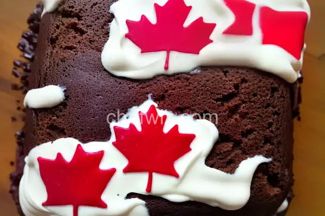 Canadian Flag Cake