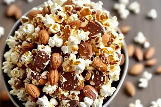 Candied Almond Bark Popcorn