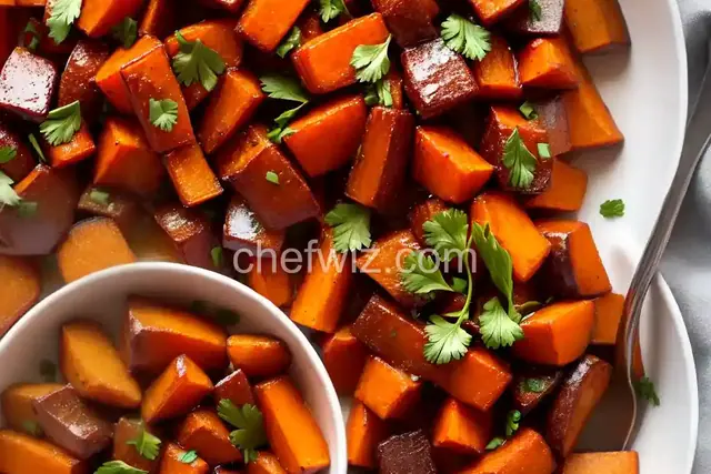 Candied Sweet Potatoes with Maple Syrup