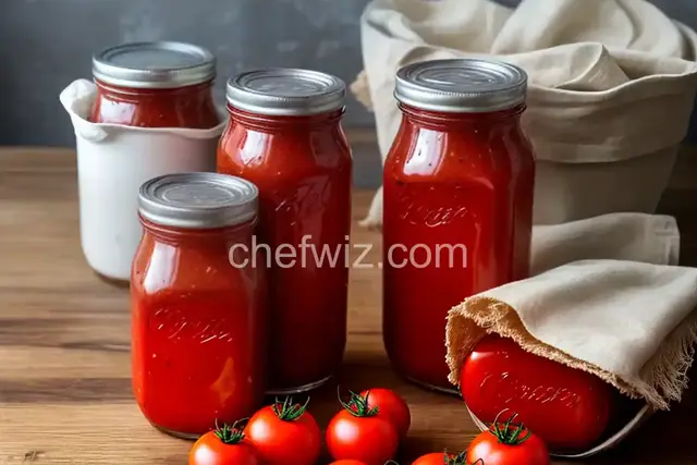 Canning Tomato Sauce from Fresh Tomatoes