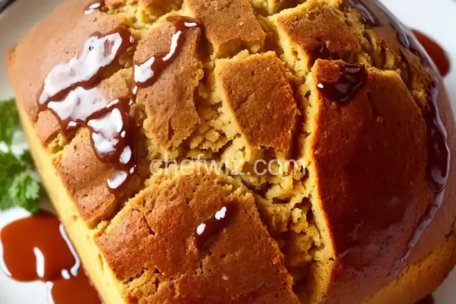 Cantaloupe Bread with Praline Glaze