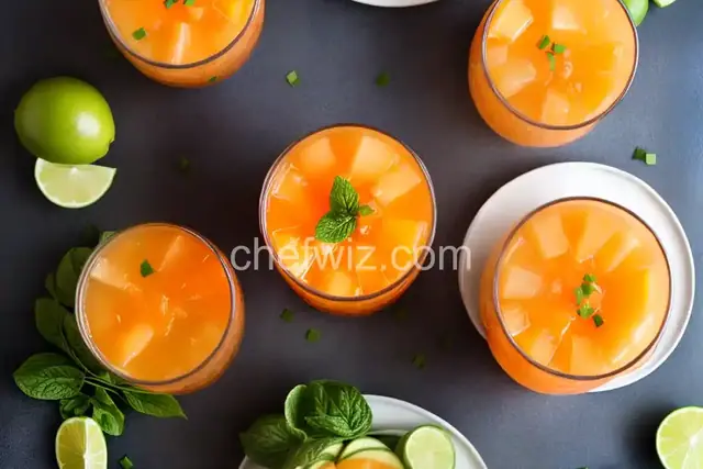 Cantaloupe Fiesta Cocktail