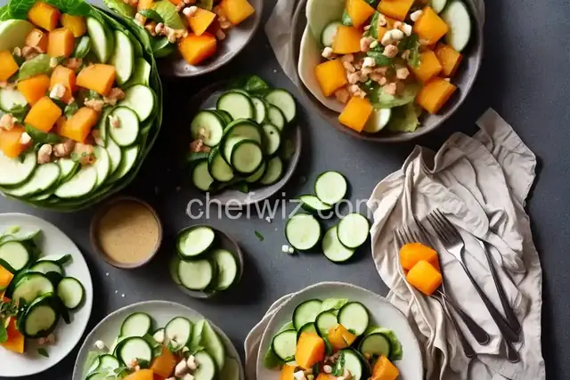 Cantaloupe and Cucumber Salad