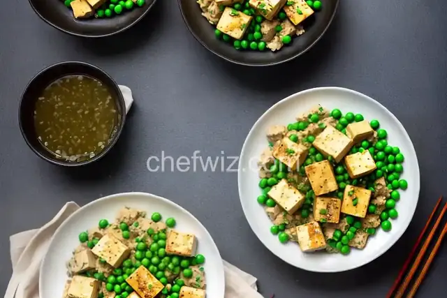 Cantonese Slippery Eggs with Tofu and Peas Recipe