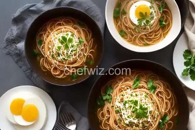 Capellini en Brodo