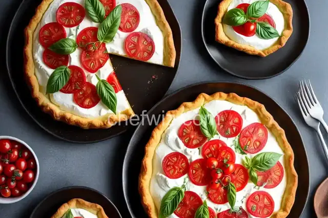 Caprese Puff Pastry Tart
