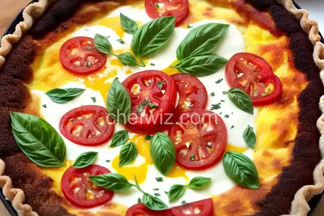 Caprese Quiche