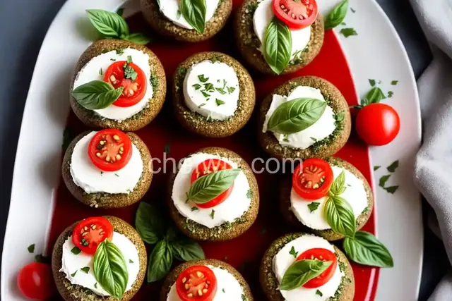 Caprese Stuffed Mushrooms