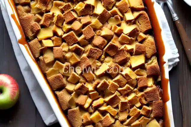 Caramel Apple Bread Pudding