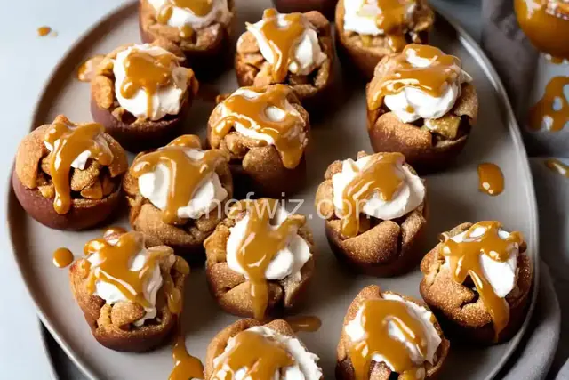 Caramel Apple Brie Pretzel Bites