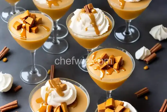 Caramel Apple Martini Pudding Shots