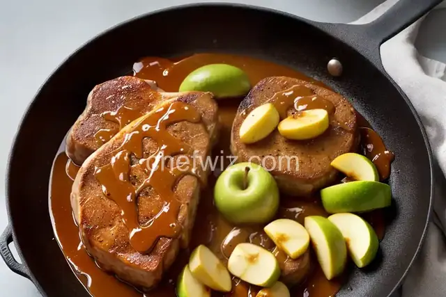 Caramel Apple Pork Chops