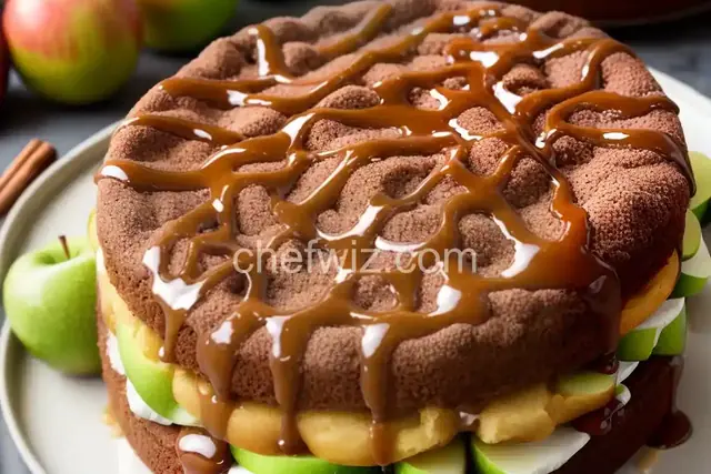 Caramel Apple Ã‰clair Cake