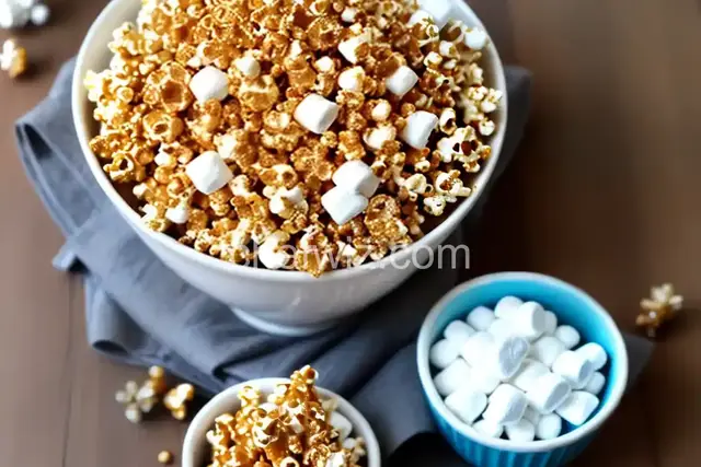 Caramel Popcorn with Marshmallow
