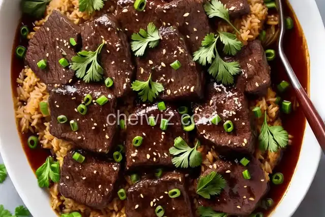 Caramelized Beef With Rice