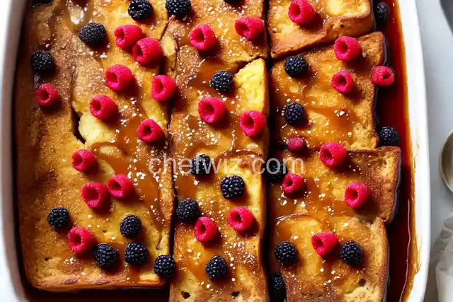 Caramelized French Toast with Cinnamon and Berries