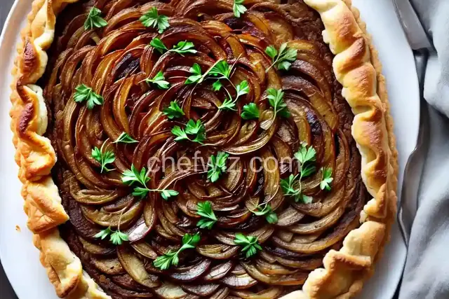 Caramelized Onion Tart with Goat Cheese and Thyme