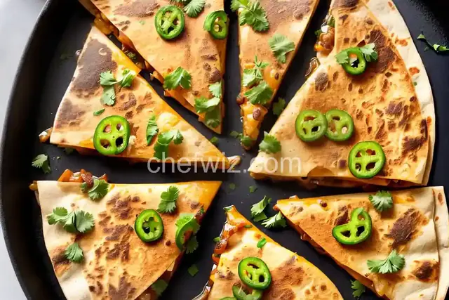 Caramelized Onion and Jalapeño Quesadillas
