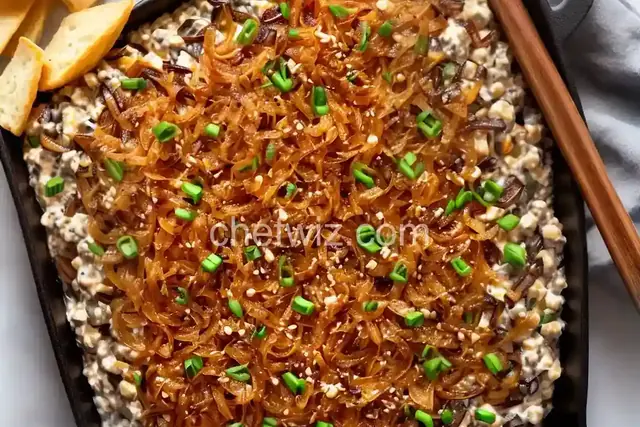 Caramelized Onion and Shallot Dip