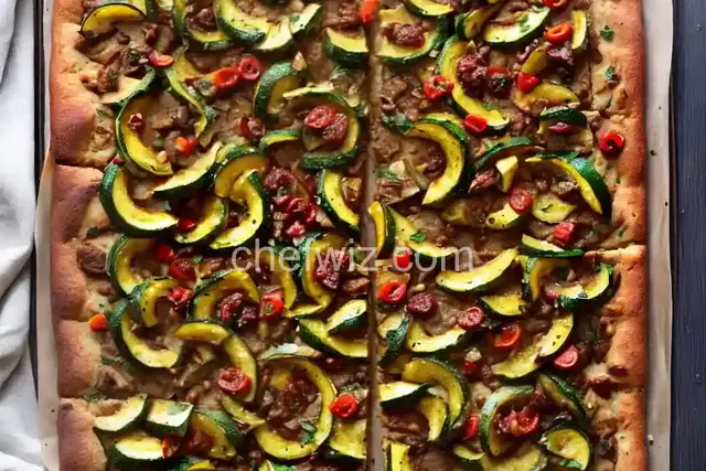 Caramelized Zucchini Flatbread
