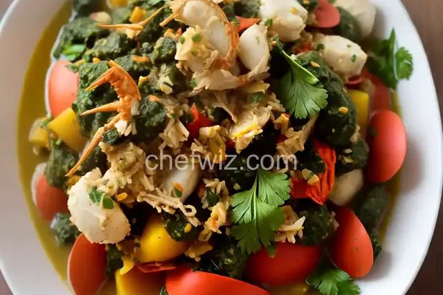 Caribbean Callaloo and Crab