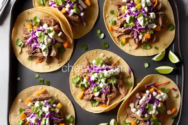 Carnitas Tacos with Spicy Slaw
