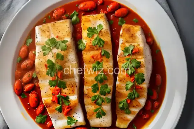 Carolyn's Sensual Sea Bass Fillets with Crawfish and Crab Sauce