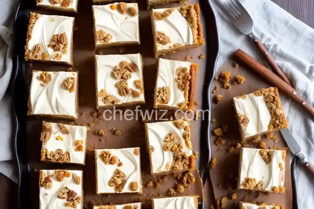 Carrot Cake Cheesecake Bars