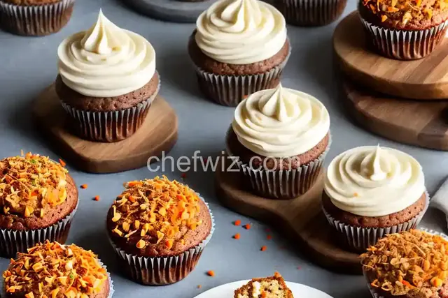 Carrot Cake Cupcakes with Cream Cheese Frosting