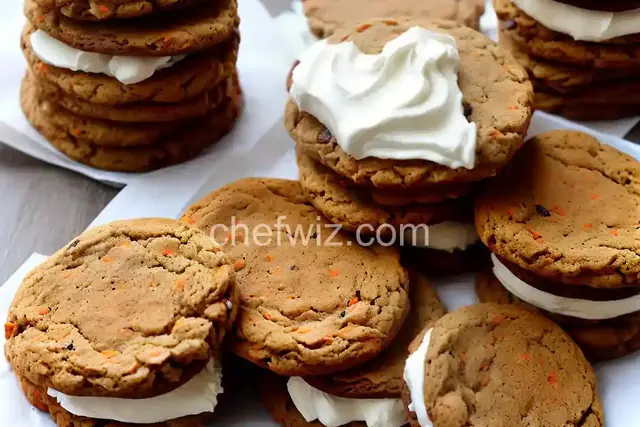Carrot Cake Sandwich Cookies